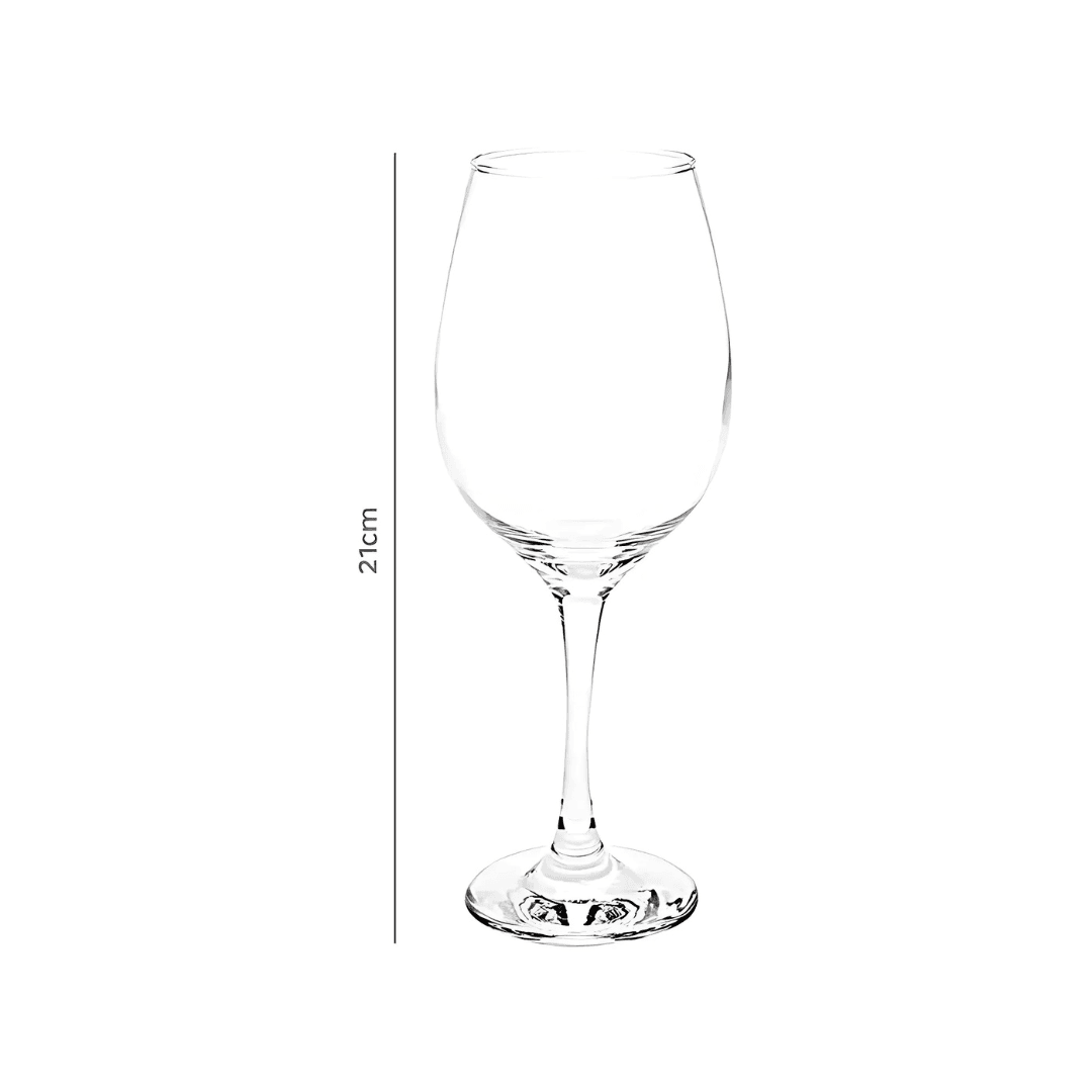Conjunto de 6 Taças de Vidro 385ml para Água e Vinho | Haustter - Haustter