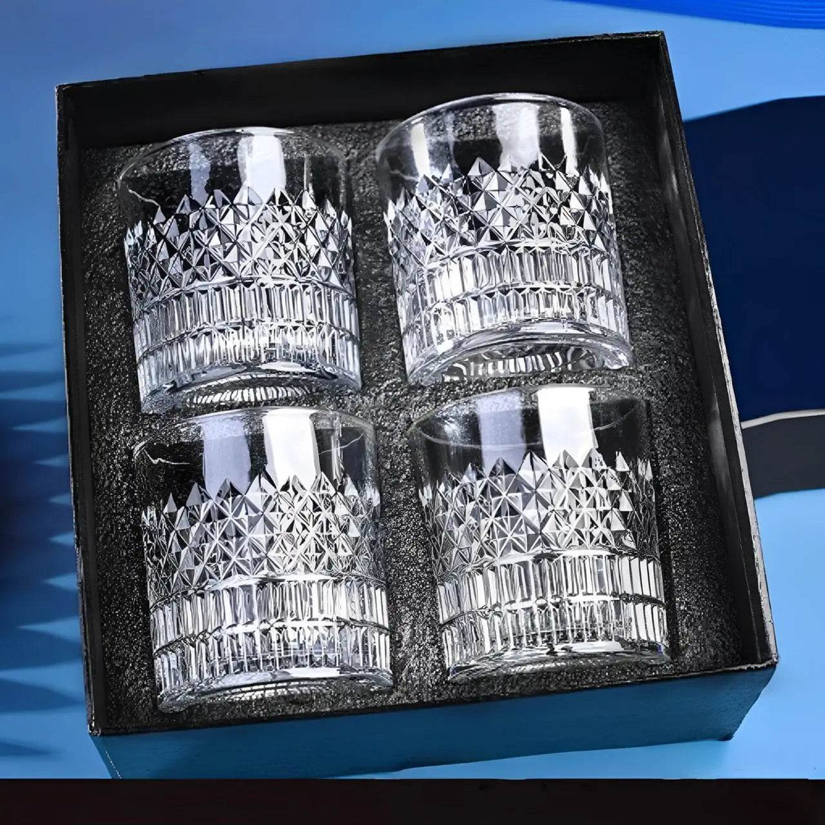 1/4 Copos Prismados para Whisky, Conjunto - Haustter - Haustter