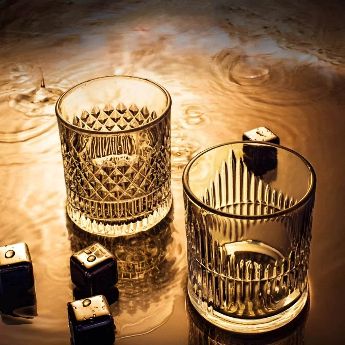 1/4 Copos Prismados para Whisky, Conjunto - Haustter - Haustter