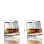 Copos de Whisky Giratórios Linhas Verticais, Conjunto - Haustter - Haustter