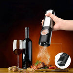 Moedores Elétricos de Sal e Pimenta Recarregáveis com Luz LED e Ajuste de Granulometria - Haustter - Haustter