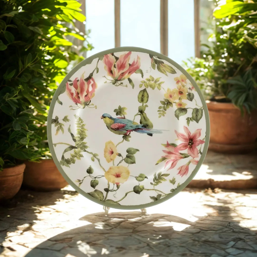 Conjunto Harmony - Jantar, Chá e Café 12 Peças - Branco, Verde e Amarelo | Haustter