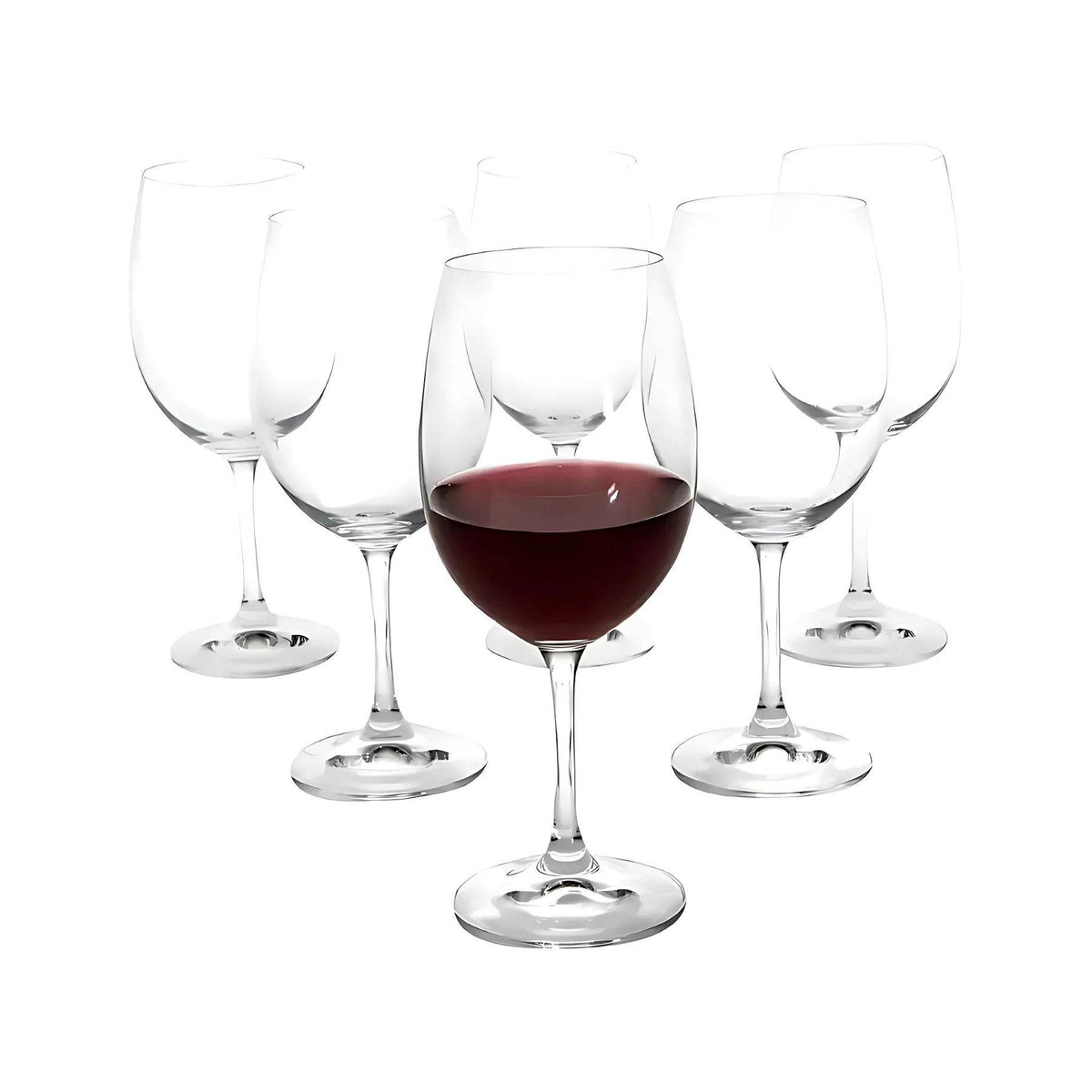 Conjunto de 6 Taças de Cristal 450ml para Água e Vinho | Haustter - Haustter