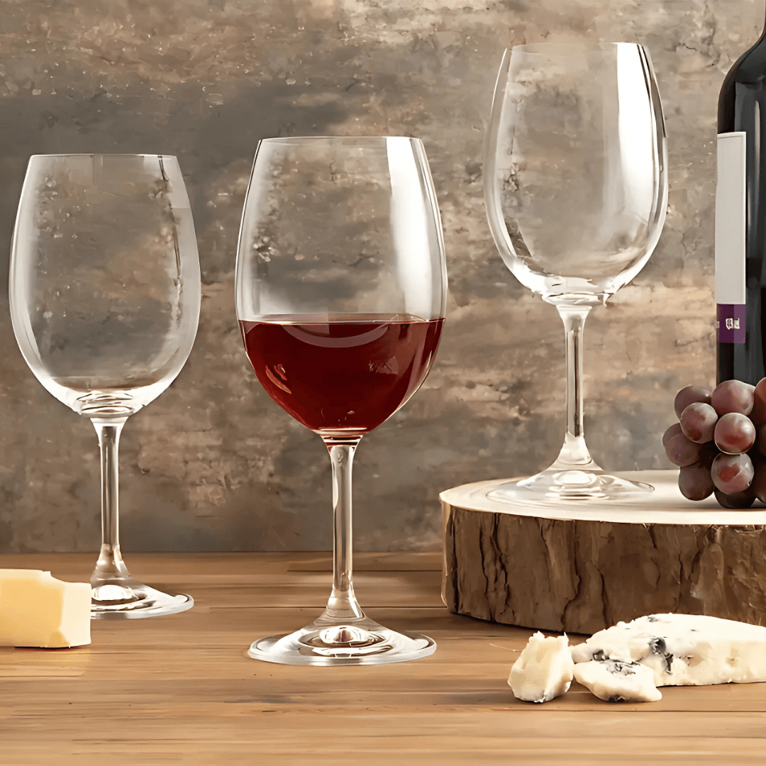 Conjunto de 6 Taças de Cristal 450ml para Água e Vinho | Haustter - Haustter