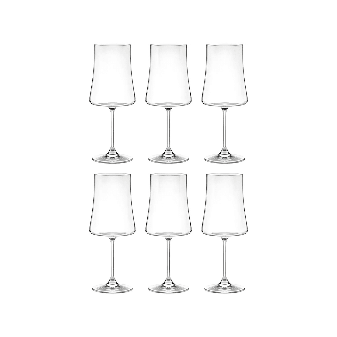 Conjunto de 6 Taças de Cristal 460ml para Água e Vinho | Haustter - Haustter