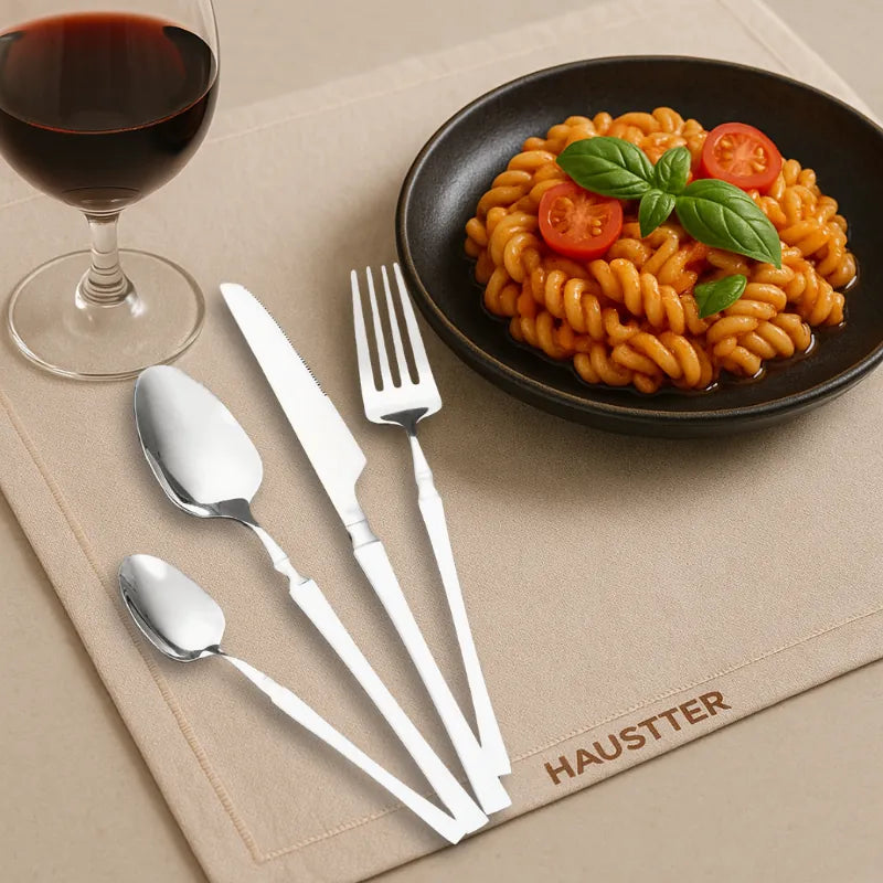 Talheres Harmonia Inox - Coleção de 16 Peças em Aço Inoxidável | Haustter