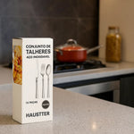 Talheres Harmonia Inox - Coleção de 16 Peças em Aço Inoxidável | Haustter