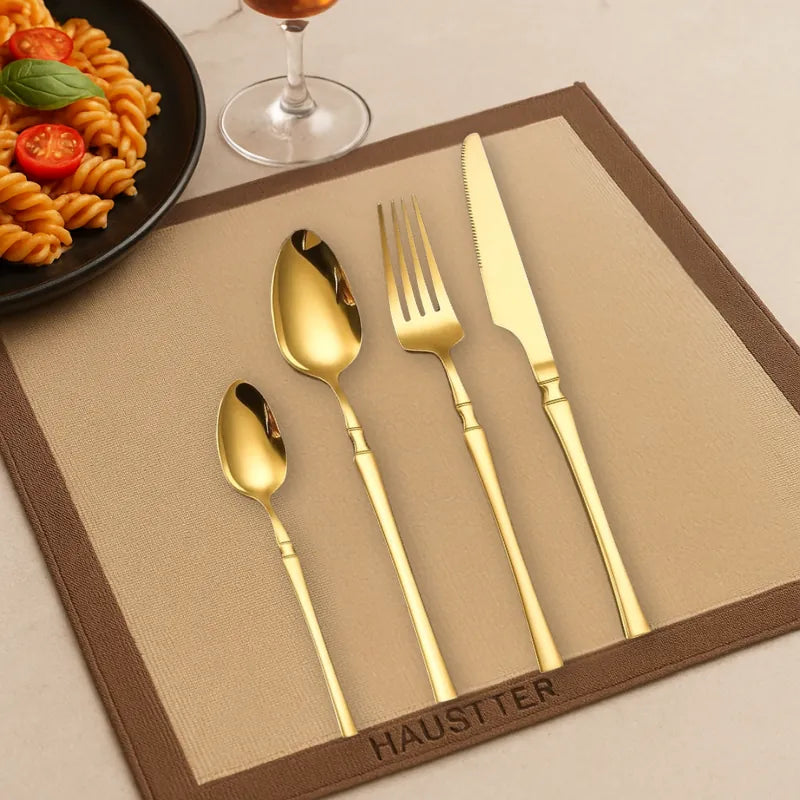 Talheres Harmonia Inox - Coleção de 16 Peças em Aço Inoxidável | Haustter