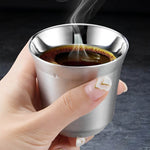 Copo de Café de Aço Inoxidável de Parede Dupla - Haustter - Haustter