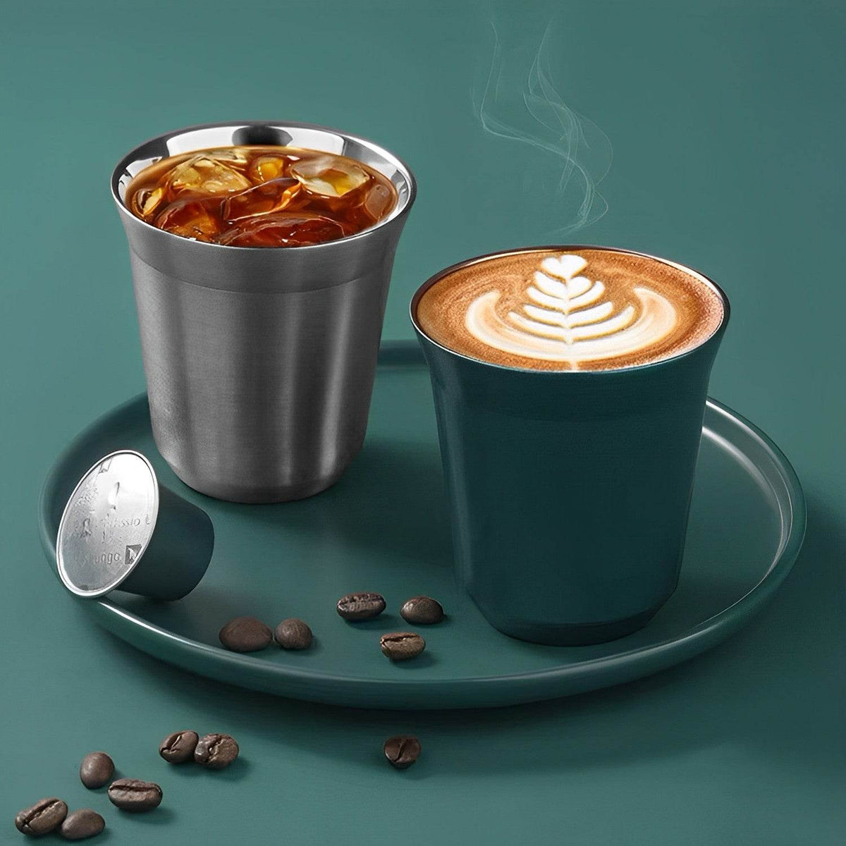 Copo de Café de Aço Inoxidável de Parede Dupla - Haustter - Haustter