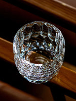 Copo Japonês de Cristal Lapidado com Corte Diamante | Haustter