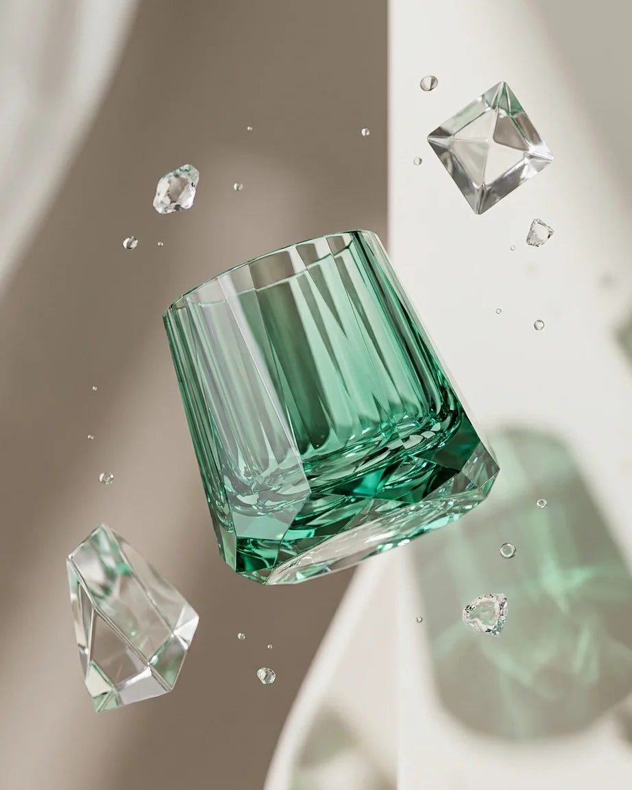 Copo de Cristal Lapidado para Whisky Zeus