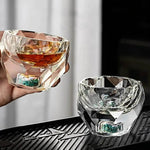 Copo Crystal Nobre 50ml – Talhado como Diamante e Fragmentos Dourados | Haustter - Haustter