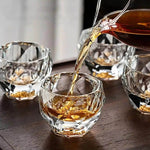 Copo Crystal Nobre 50ml – Talhado como Diamante e Fragmentos Dourados | Haustter - Haustter