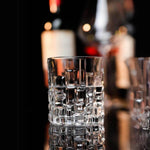 Copo de Vidro com Design Geométrico para Whisky ou Água - Haustter - Haustter