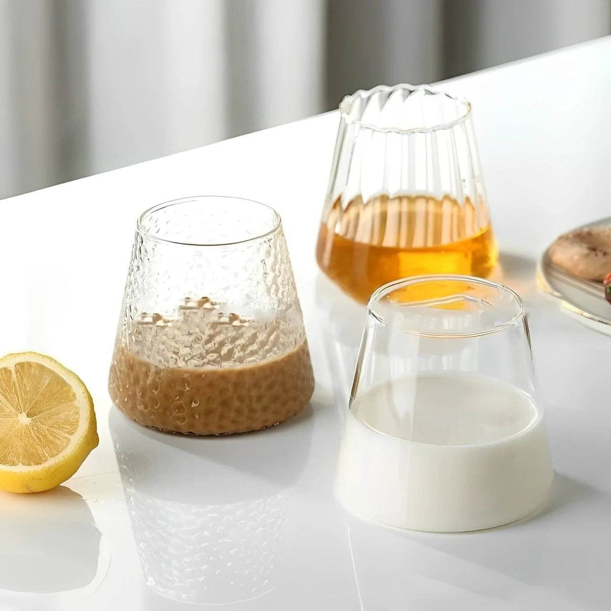 Copo Cõnico de Vidro Japonês Transparente - Haustter - Haustter