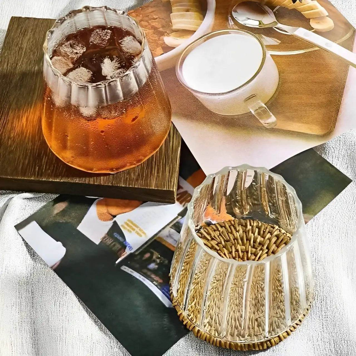 Copo Cõnico de Vidro Japonês Transparente - Haustter - Haustter