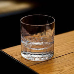 Copo de Whiskey com Entalhe Artesanal de Alto Brilho e Fundo Espesso - Haustter - Haustter