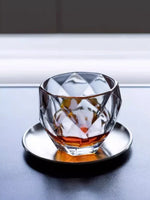 Copo Geométrico Moderno 300ml - Facetado e Robusto | Haustter