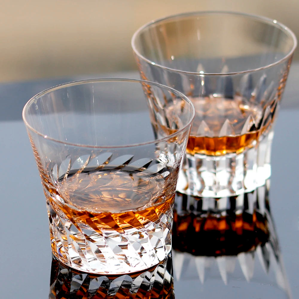 Copo de whisky Edo Kiriko em cristal sem chumbo 200ml