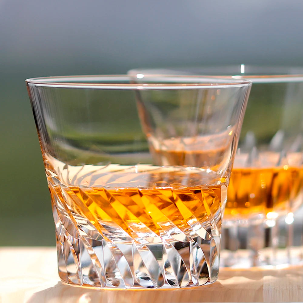 Copo de whisky Edo Kiriko em cristal sem chumbo 200ml
