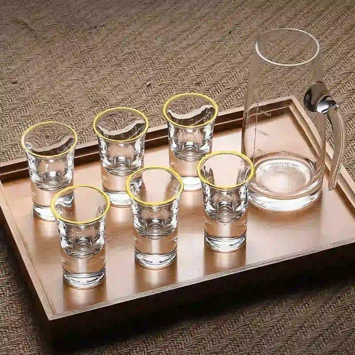 Copos para Bebidas Espirituosas com Borda Dourada | Haustter