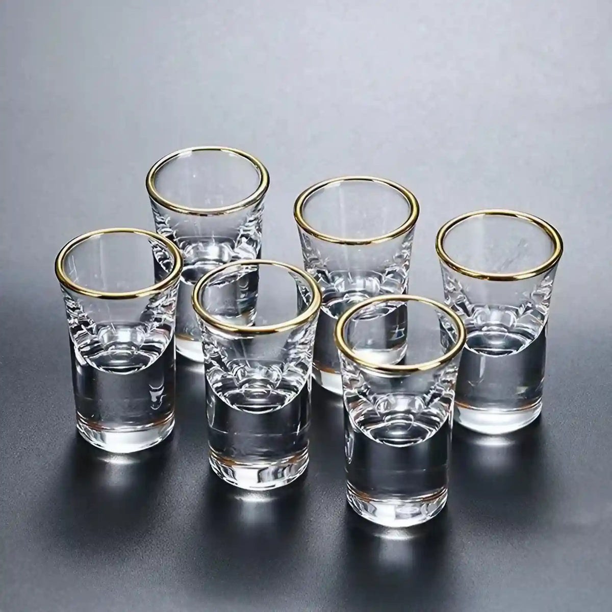 Copos para Bebidas Espirituosas com Borda Dourada | Haustter
