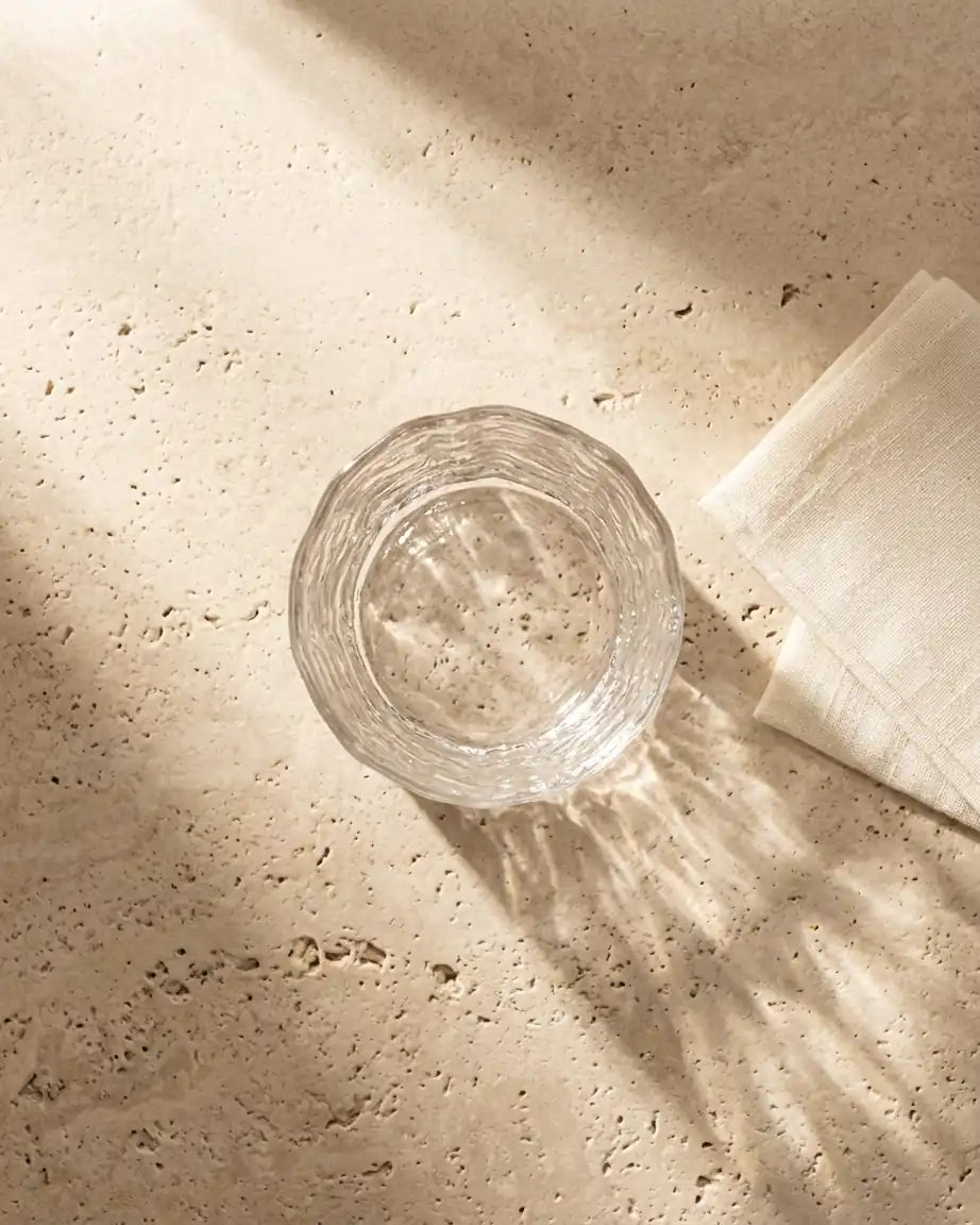 Copos Rocha de Gelo para Whisky com Porta-Copos de Madeira