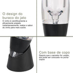 Decantador Profissional para Vinho e Whisky com Filtro e Base, Dispensador Aereador para Bar, Festa e Cozinha, Rápida Oxigenação - Haustter - Haustter