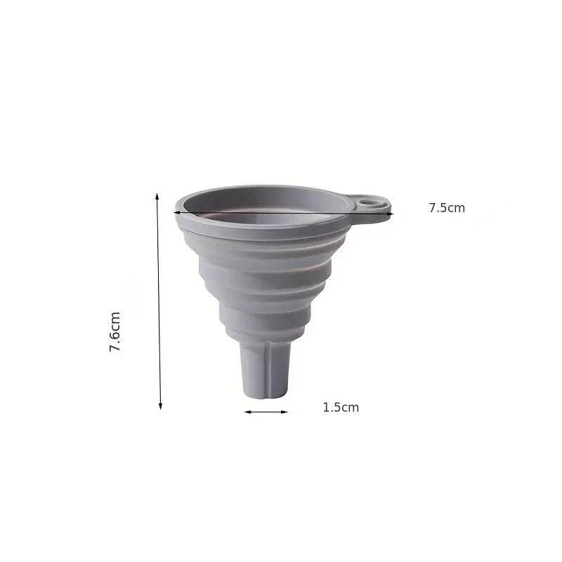 Funil Dobrável de Silicone para Cozinha - Economize Espaço e Evite Sujeira | Haustter - Haustter
