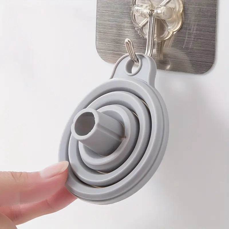 Funil Dobrável de Silicone para Cozinha - Economize Espaço e Evite Sujeira | Haustter - Haustter