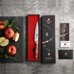 Faca Utilitária XINZUO Zhi 5" em Aço Alemão com Cabo de Madeira Pakka | Haustter