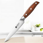 Faca Utilitária XINZUO Zhi 5" em Aço Alemão com Cabo de Madeira Pakka | Haustter