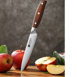 Faca Utilitária XINZUO Zhi 5" em Aço Alemão com Cabo de Madeira Pakka | Haustter