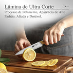 Faca Utilitária XINZUO Zhi 5" em Aço Alemão com Cabo de Madeira Pakka | Haustter