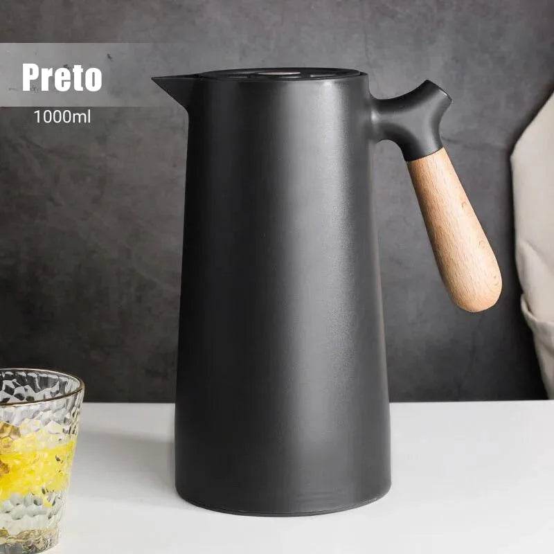 Garrafa Térmica de Grande Capacidade Estilo Nórdico com Bule Removível 1000ml - Haustter - Haustter
