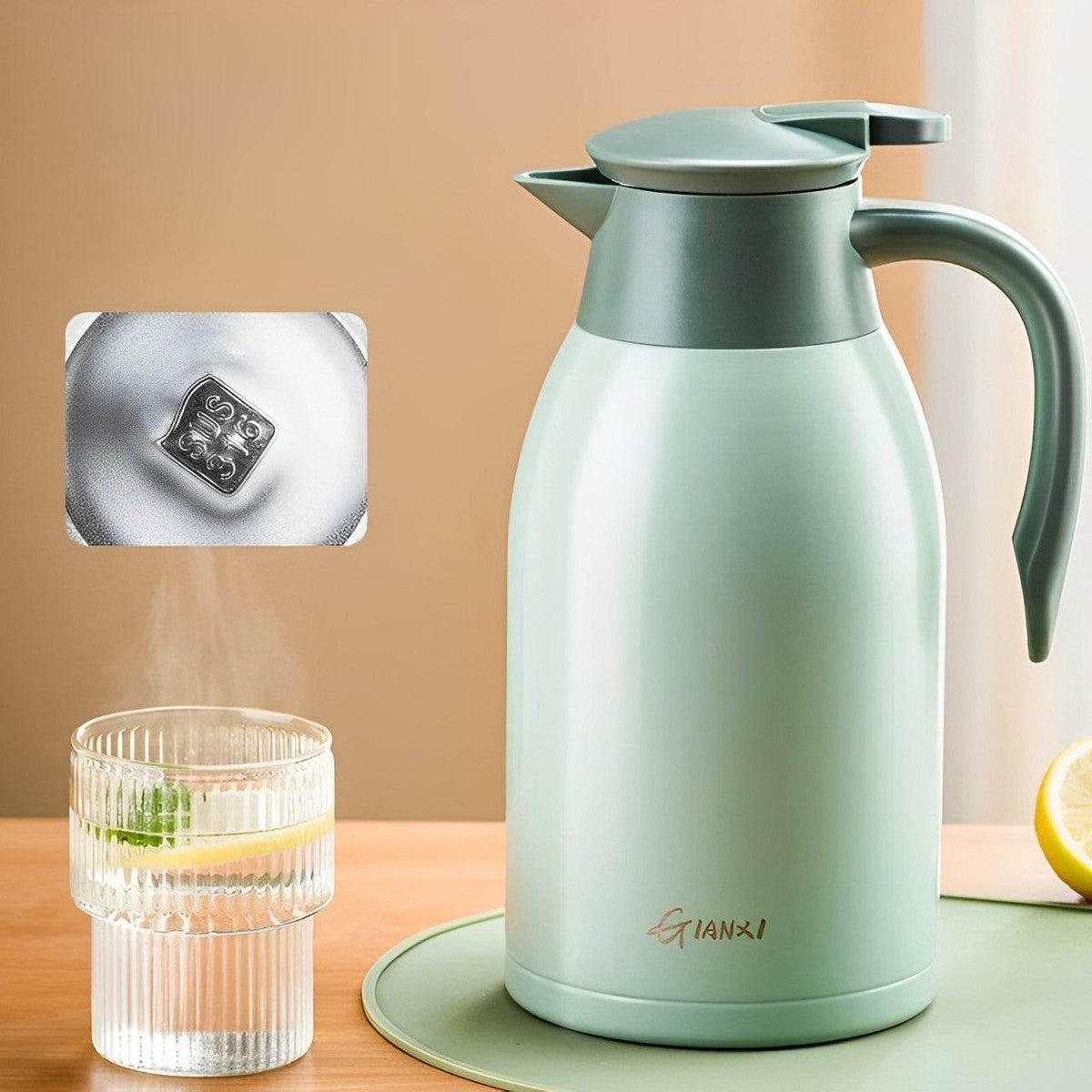 Garrafa Térmica Quente Frio Cerâmica ou Inox de 2000ml - Haustter - Haustter