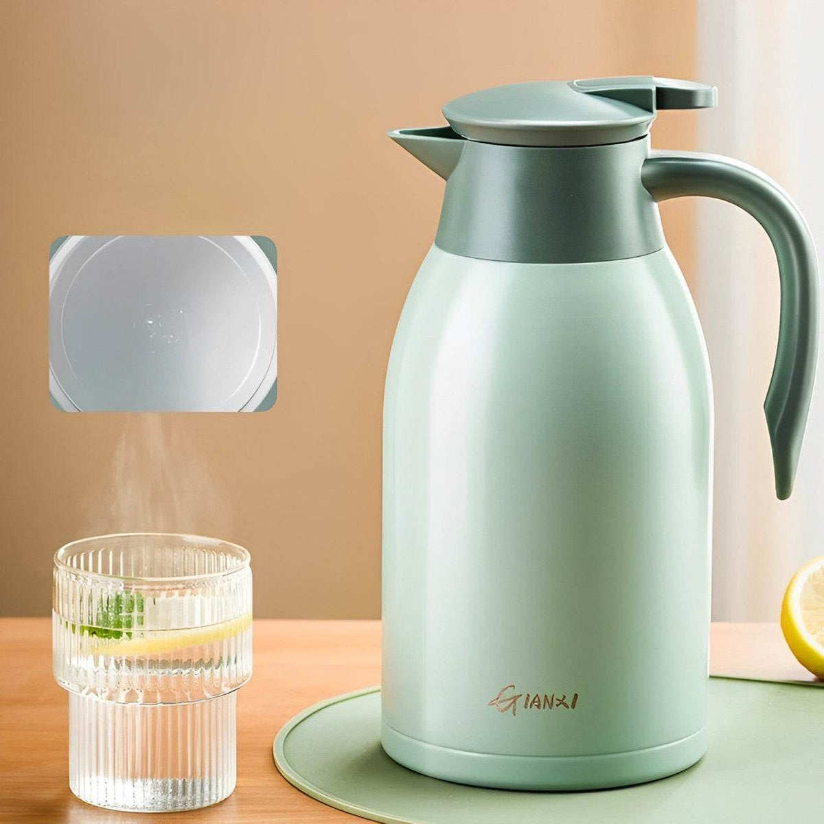 Garrafa Térmica Quente Frio Cerâmica ou Inox de 2000ml - Haustter - Haustter