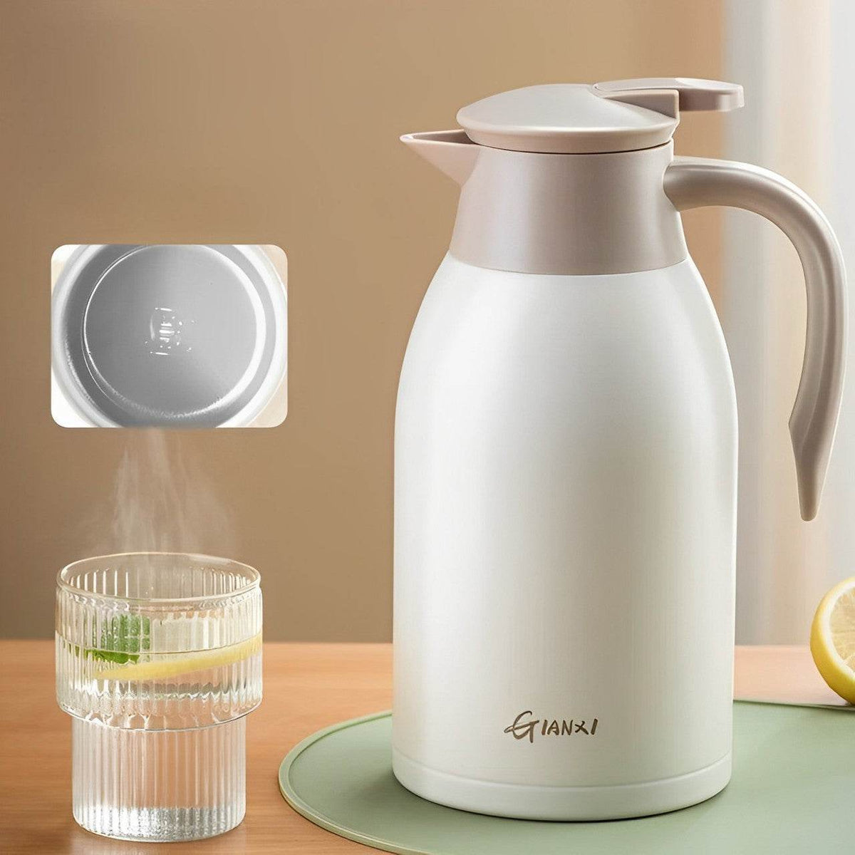 Garrafa Térmica Quente Frio Cerâmica ou Inox de 2000ml - Haustter - Haustter