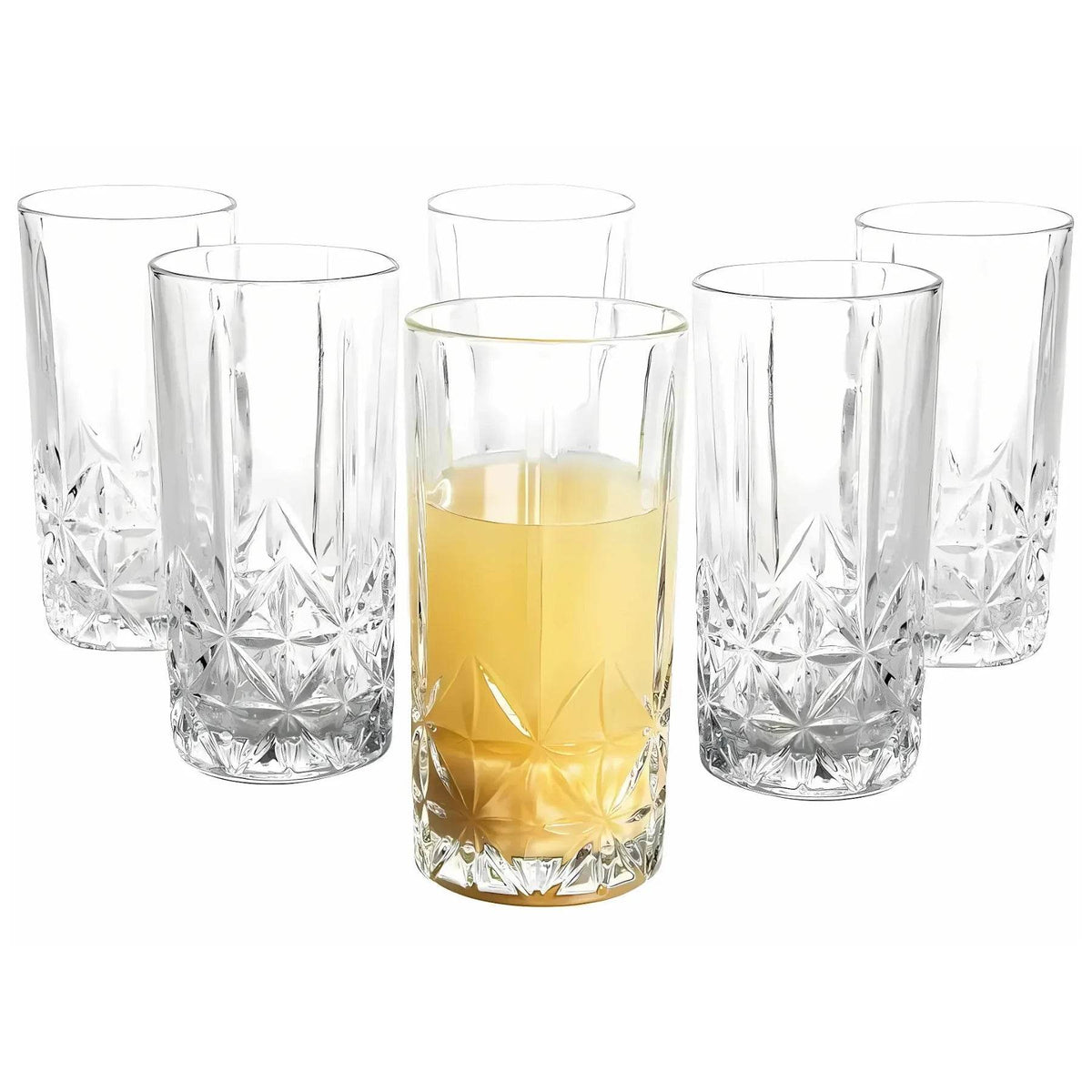 Jogo de Copos Pavillion 6 Peças - Vidro Transparente 350ml | Haustter - Haustter