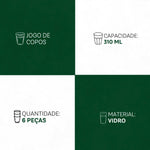 Jogo de Copos Marrakesh 6 Peças 310ml - Versatilidade com Toque Exótico | Haustter - Haustter