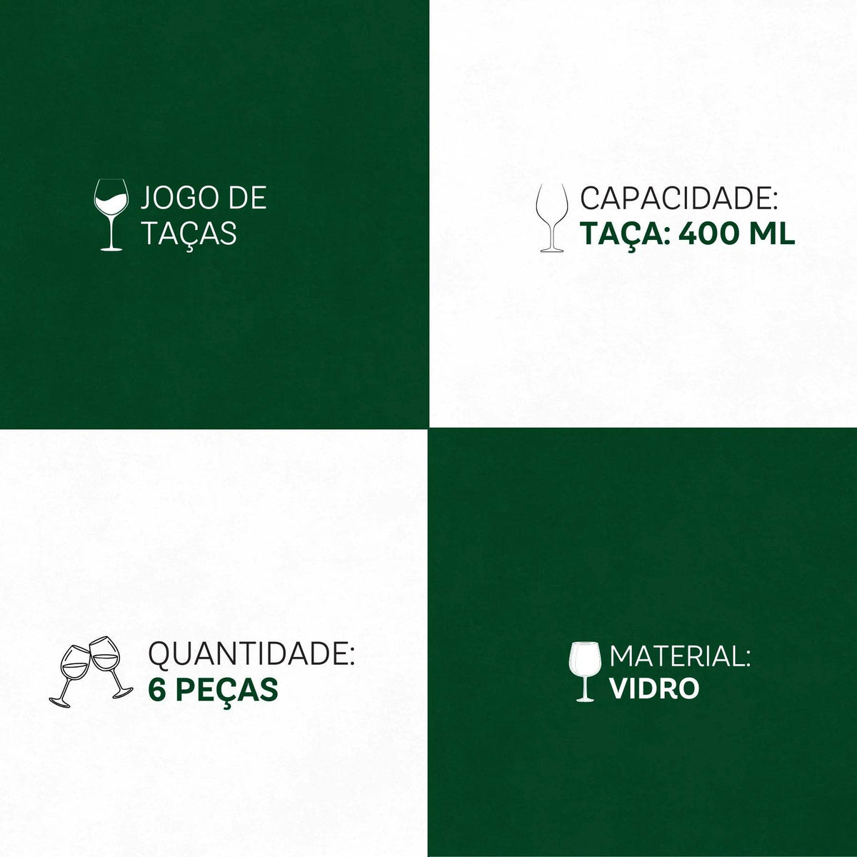 Jogo de Taças Flor de Mandacaru 6 Peças 400ml - Arte e Impacto Social Martha Medeiros | Haustter - Haustter