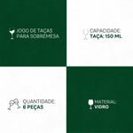 Jogo de Taças Lótus 6 Peças 150ml - Elegância para Sobremesas | Haustter - Haustter