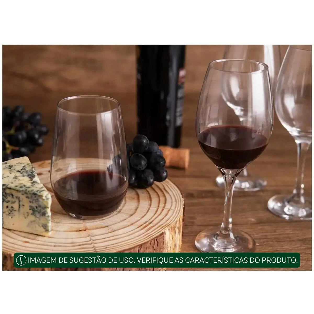 Jogo de Taças e Copos Barone 8 Peças - Elegância Multiuso para Drinks e Vinhos | Haustter - Haustter