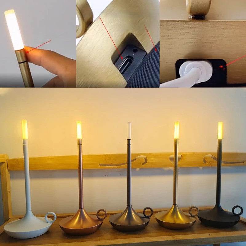 Luminária Aladim LED Touch Recarregável Portátil - Haustter - Haustter