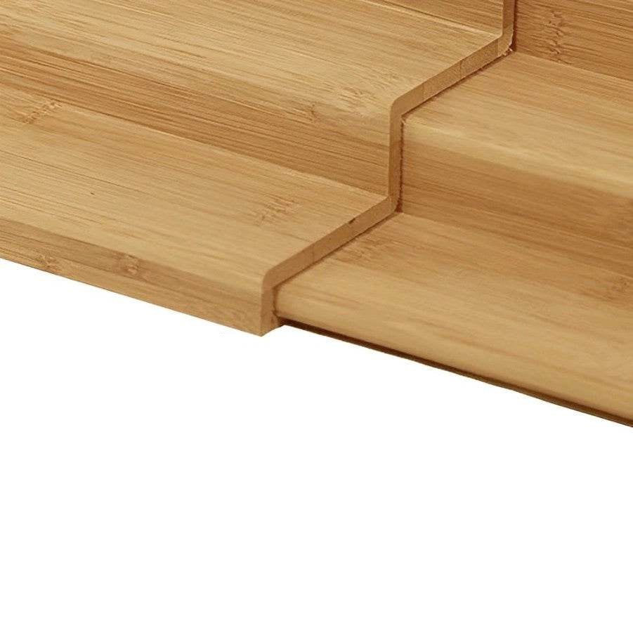 Organizador Expansível de Bambu com 3 Níveis para Armário e Bancada de Cozinha Doméstica, Estante Universal de Especiarias - Haustter - Haustter