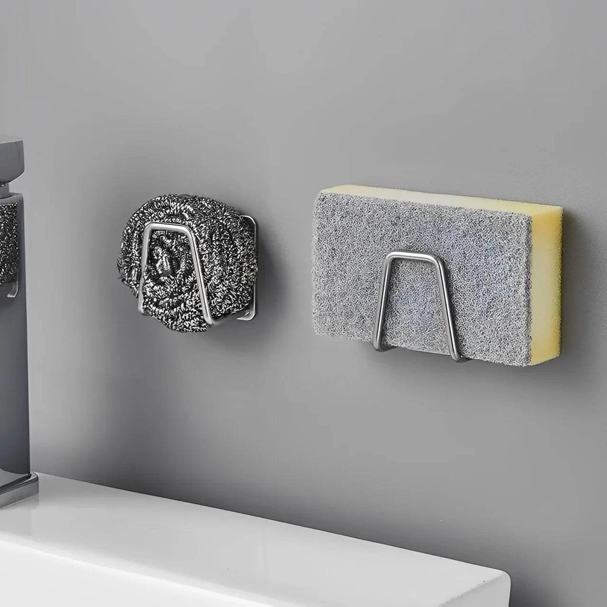 Suporte para Secagem de Esponjas e Organização de Utensílios de Cozinha em Inox - Haustter - Haustter