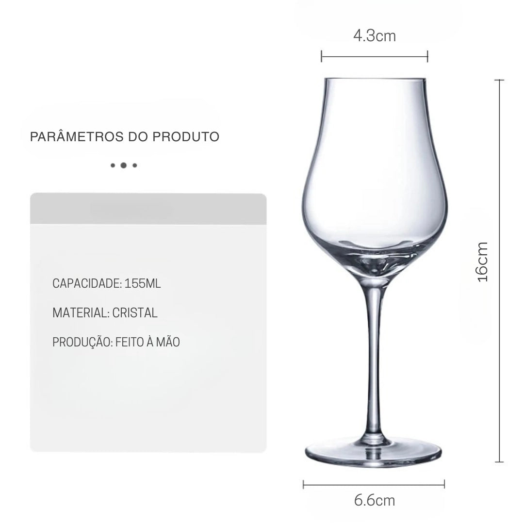 Taça Whisky Cristal Tulipa Premium | Haustter