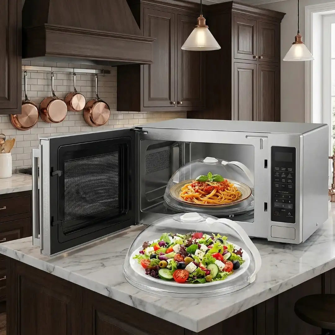 Tampa de Micro-ondas à Prova de Respingos,Aquecimento Seguro e Eficiente | Haustter