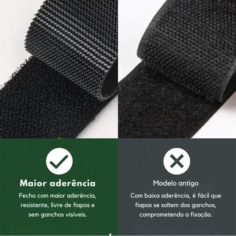 Velcro Adesivo Dupla Face Premium - Fixação Invisível para Tapetes | Haustter